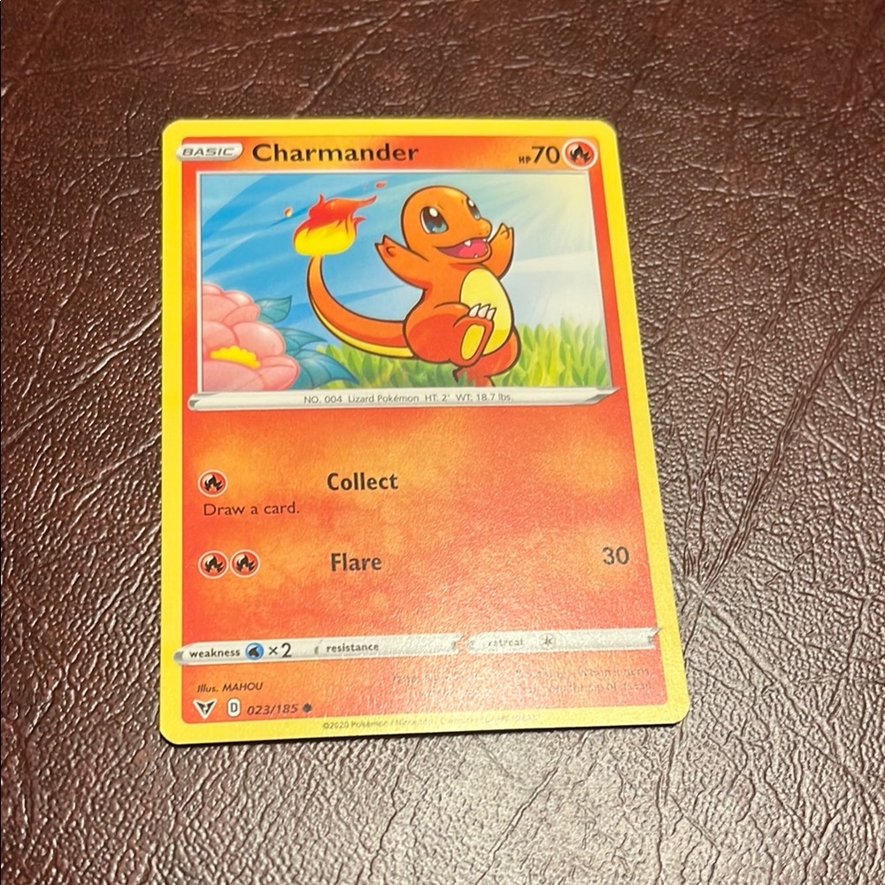 Pokemon Red and Yellow Charmander Card Game